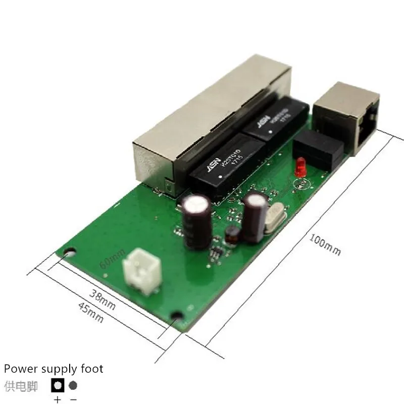 คุณภาพสูงMiniราคาถูกสวิตช์พอร์ต5พอร์ตโมดูลManufaturerบริษัทPCB Board 5พอร์ตEthernetสวิทช์เครือข่ายโมดูล