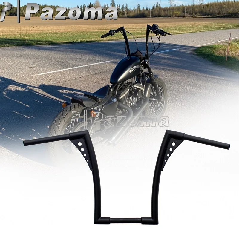 

16" APE Hanger Handlebar 34-1/2" Wide 1-1/4" 1" Drag Bar Universal Fat Bar for Harley Sportster XL 883 1200 Chopper Cafe Racer