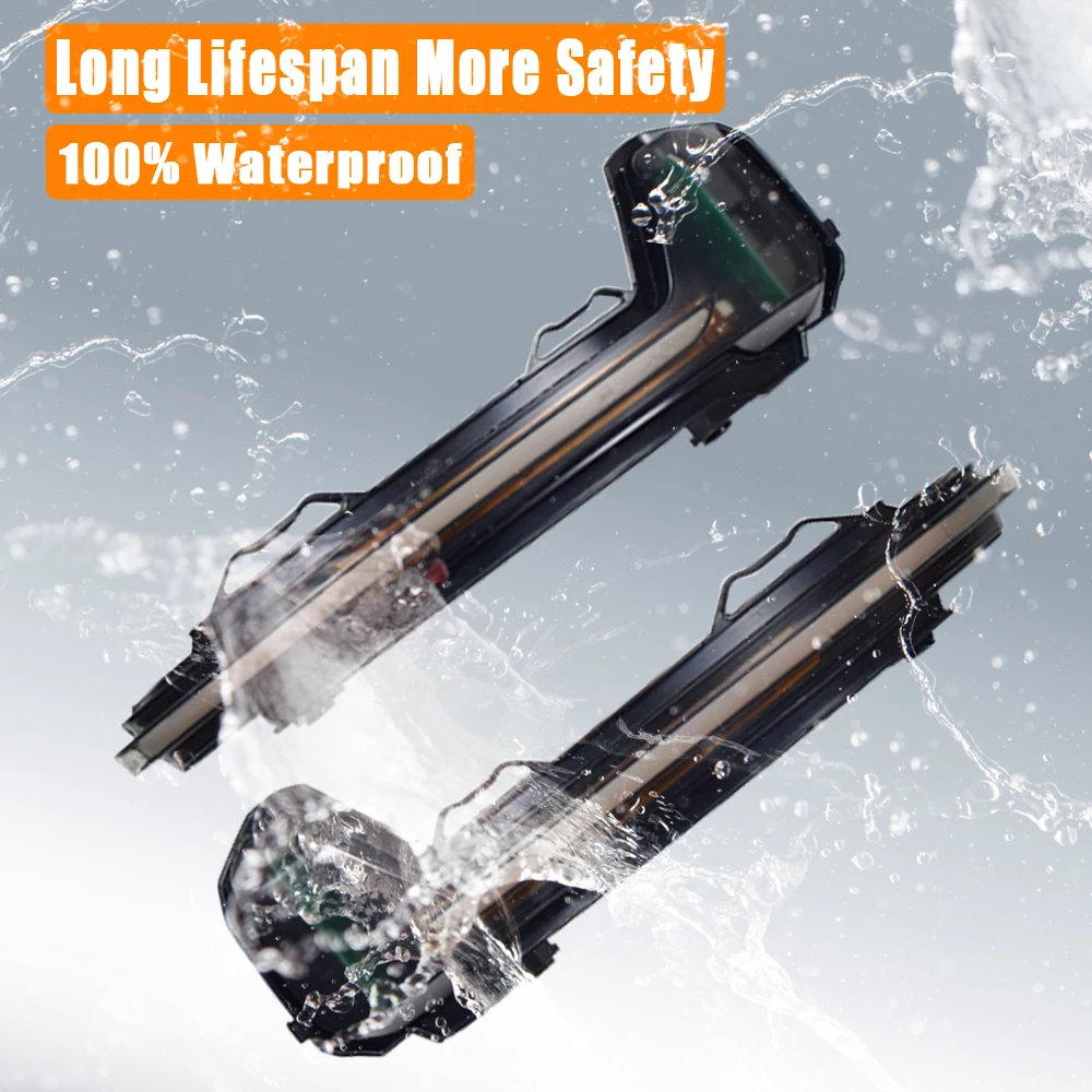 Espejo dinámico para Volkswagen VW Tiguan MK2 2017 2018 2019 Touareg MK3 EU 2019 luz LED intermitente