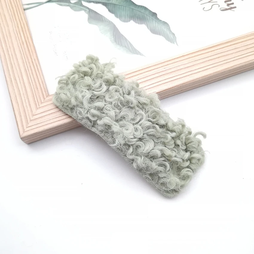 1 قطعة مقاطع الشعر سبيكة الحملان الصوف عدم الانزلاق المشابك الفتيات إكسسوارات الشعر النساء مقاطع الشعر دبابيس الشعر للأطفال أغطية الرأس