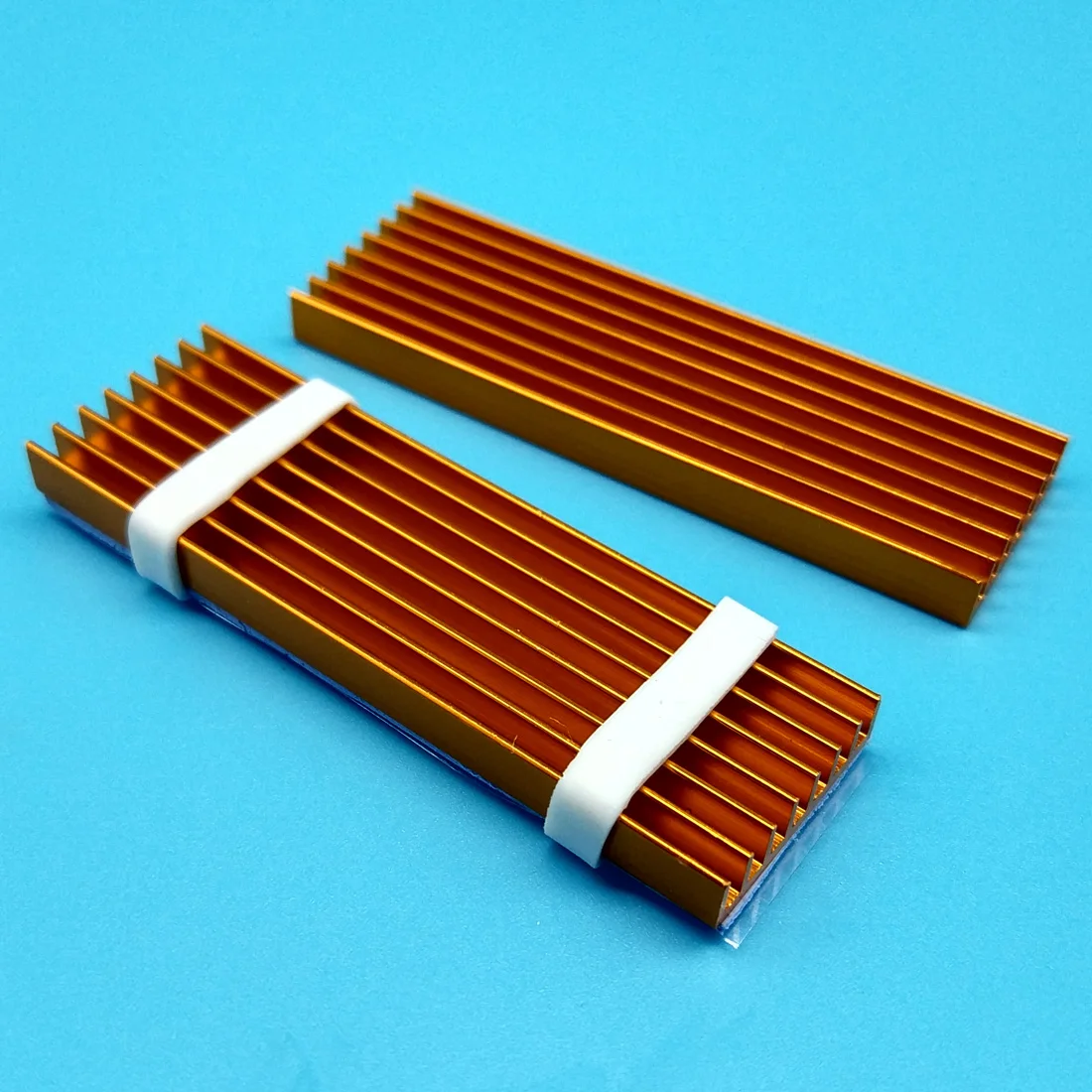 XT-XINTE 70*22*6mm Aluminum Alloy Heatsink Cooler Heat Sink Thermal Conductive Adhesive for NVME NGFF M.2 2280 PCI-E SSD