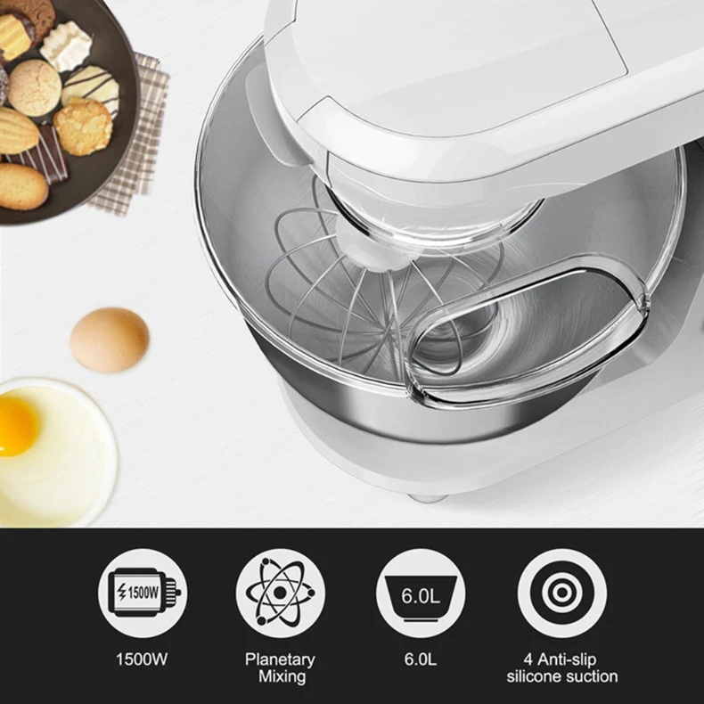 Nouvelle machine de chef électrique de LED de bureau, agitateur de pâte de beurre blanc d'oeuf de ménage de puissance élevée, oeufs d'agitation, mélange, et nouilles