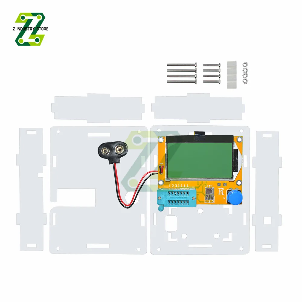 Acrylic Case Shell Housing  for LCR-T4 Transistor Tester Diode Triode Capacitor Meter Multimeter