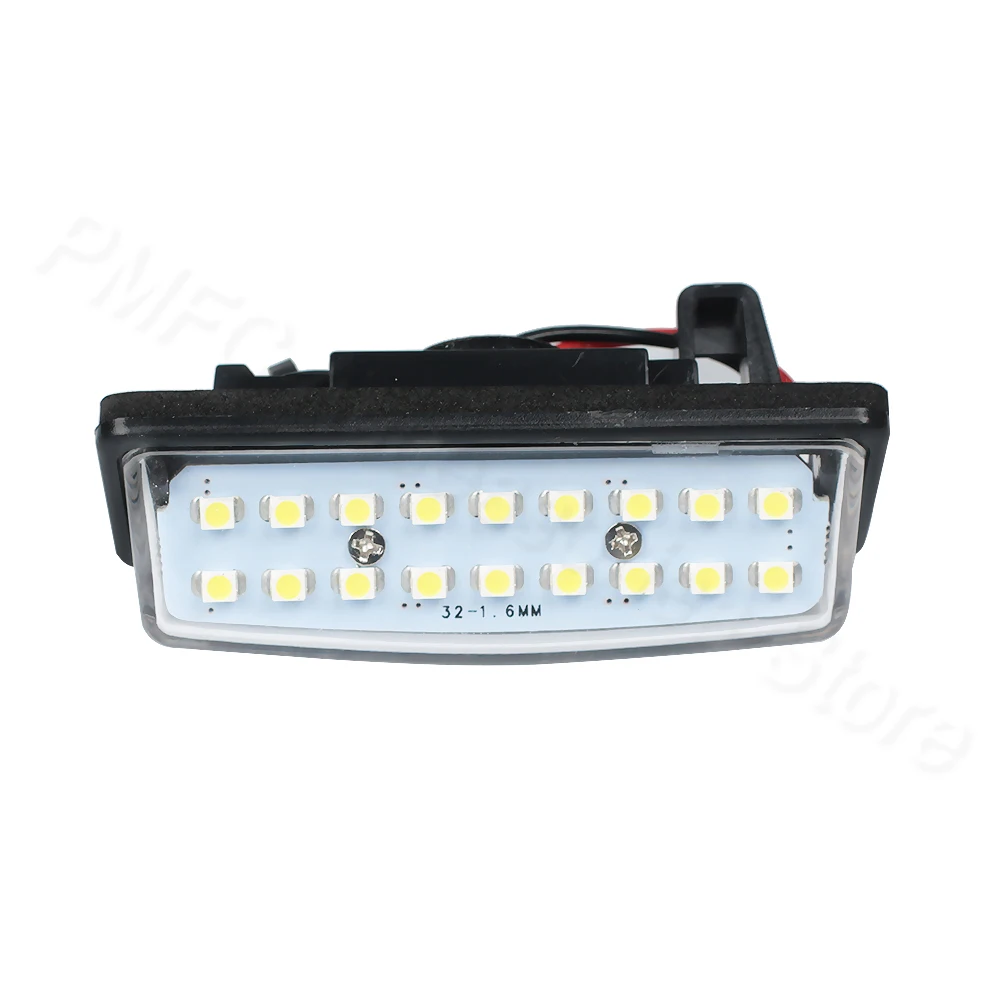 PMFC 1LED License Number Plate Lamp Car Light 1pair 18 3528 SMD Fit for Nissan TEANA J31 J32 Maxima Cefiro Altima Rogue Sentra
