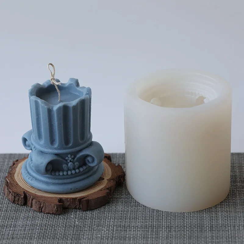 

Retro Roman Column Candle Mold for Candle Making Aromatherapy Candle DIY Home Decoration