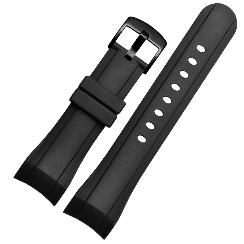 For Greenham Graham Racing Car Timing Silicone Watch Strap Fashion Arc Waterproof Rubber Accessories Men 24