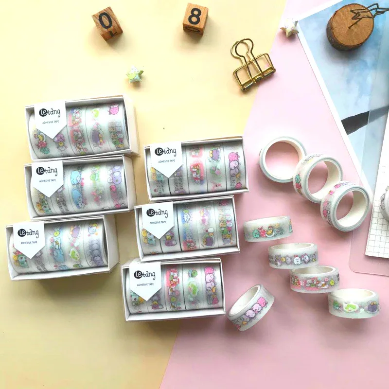 40 pcs/lot 15mm Cute Sumikko Gurashi Washi Tape Decoration Sticker Scrapbooking Diary Masking Tape stationery school supplies