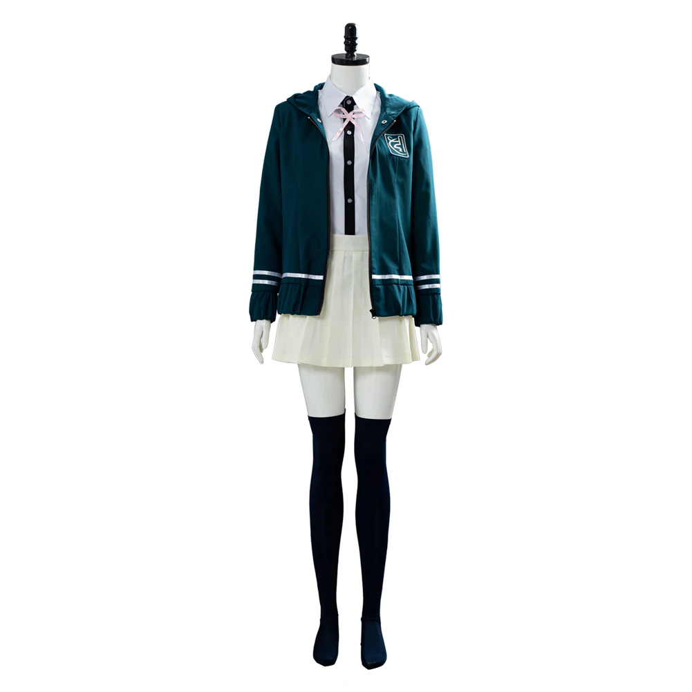 Super danganronpa 2 cosplay chiaki nanami cosplay trajes uniforme jaqueta camisa saia feita sob encomenda para meninas femininas