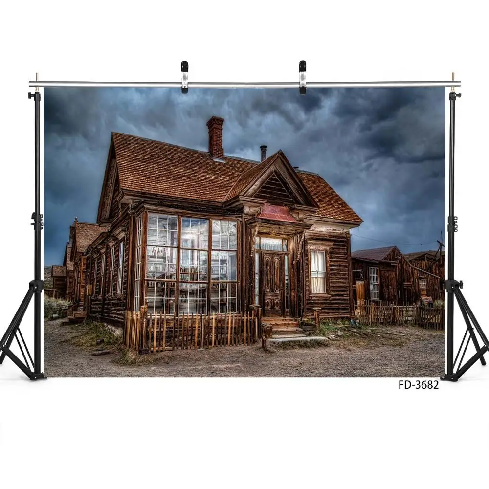 Del Bambino del Bambino Da Sposa Ritratto Fotografia di Notte Cielo Nuvoloso di Casa di Legno di Paesaggio Sullo Sfondo Photophone Photo Studio Sfondo Puntelli