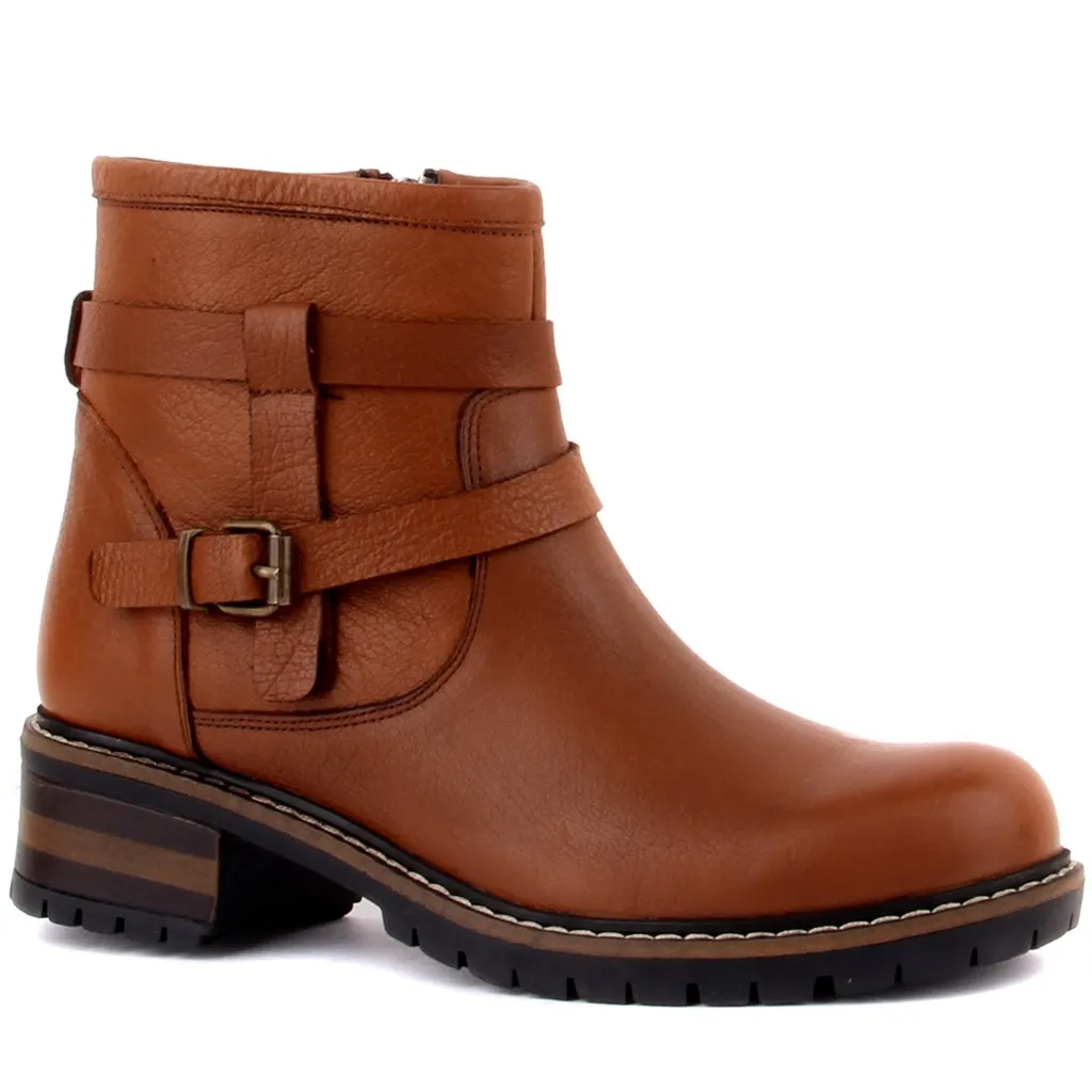 Sail Lakers-Tan Leer Rits Vrouwelijke Laarzen