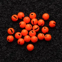 25Pcs/lot 9 Colors Fishing High Quality Nice-Designed Tungsten Alloy Fly Tying Material Slotted Bead Tungsten Beads