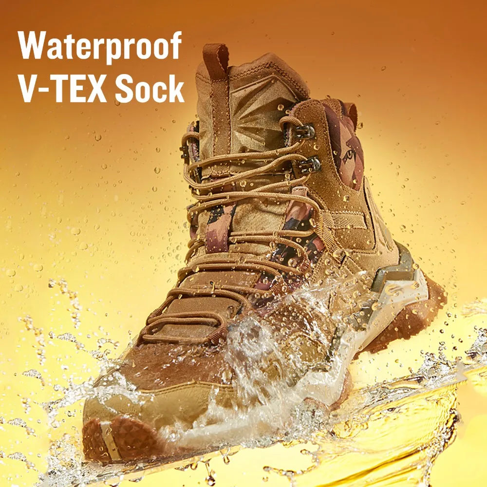 Rax Hiking Shoes Men Waterproof Winter Outdoor Mountain Boot Men hunting Lightweight Walking Shoes Men Anti-slip Trekking Boot