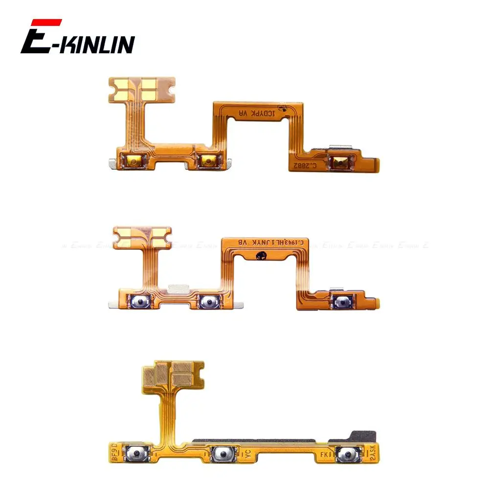 Switch Power ON OFF Key Mute Silent Volume Button Ribbon Flex Cable For HuaWei P50 P40 Lite E P30 Pro 5G P50E Replacement Parts