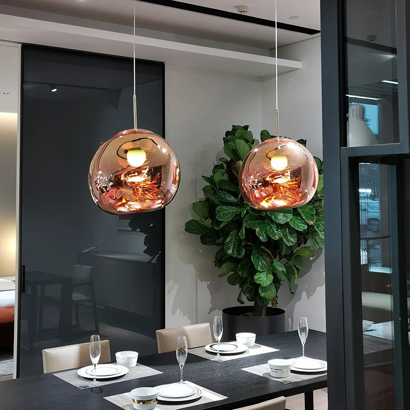 Nordic Loft Lava ไฟ LED จี้ Modern Design PVC โคมไฟห้องนั่งเล่นโคมไฟห้องรับประทานอาหาร Bar Loft ร้านอาหารแขวนไฟ