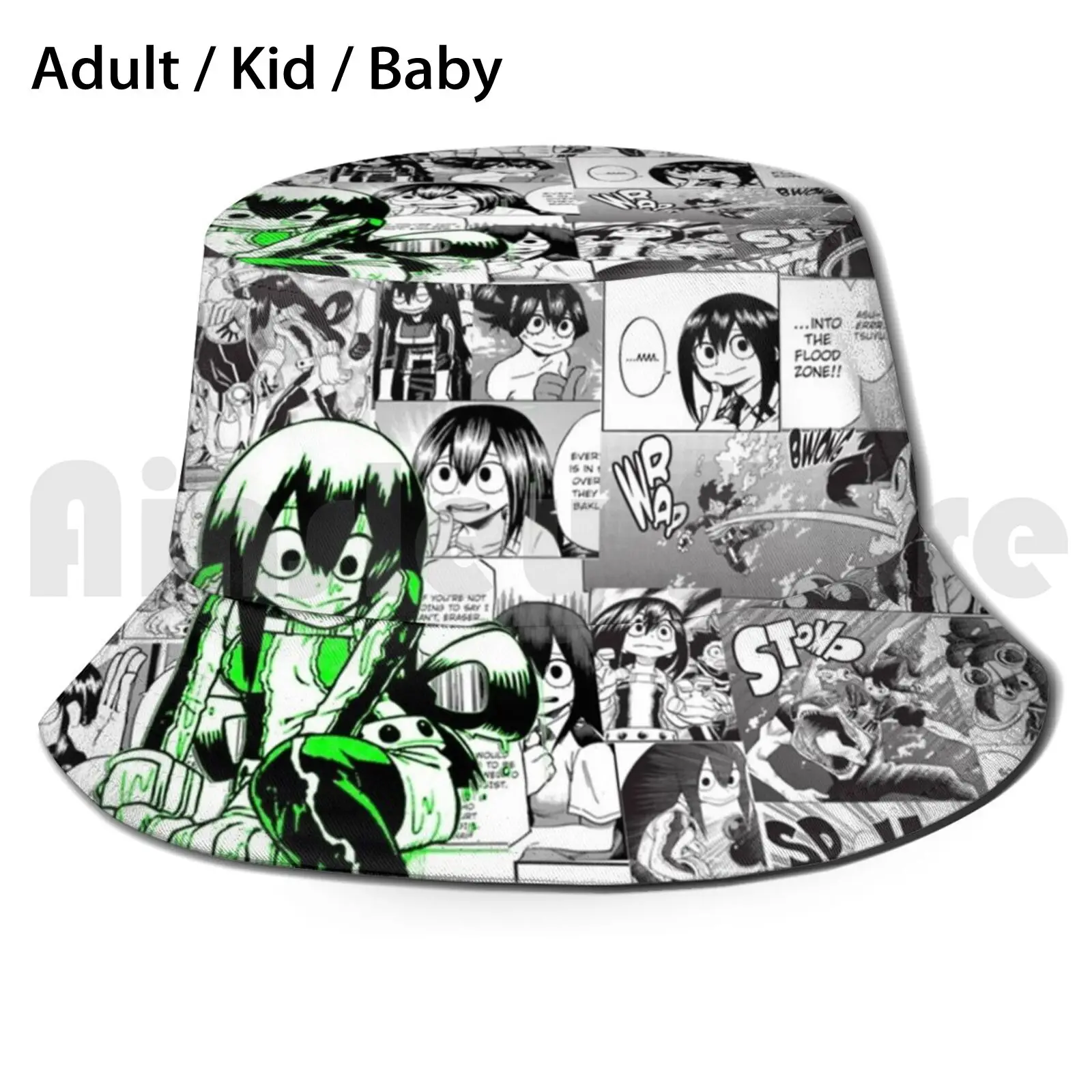 

Froppy Hops Into Battle! Sun Hat Foldable UV Protection Tsuyu Asui Asui Tsuyu Tsuyu Asui Froppy Boku No Hero Academia