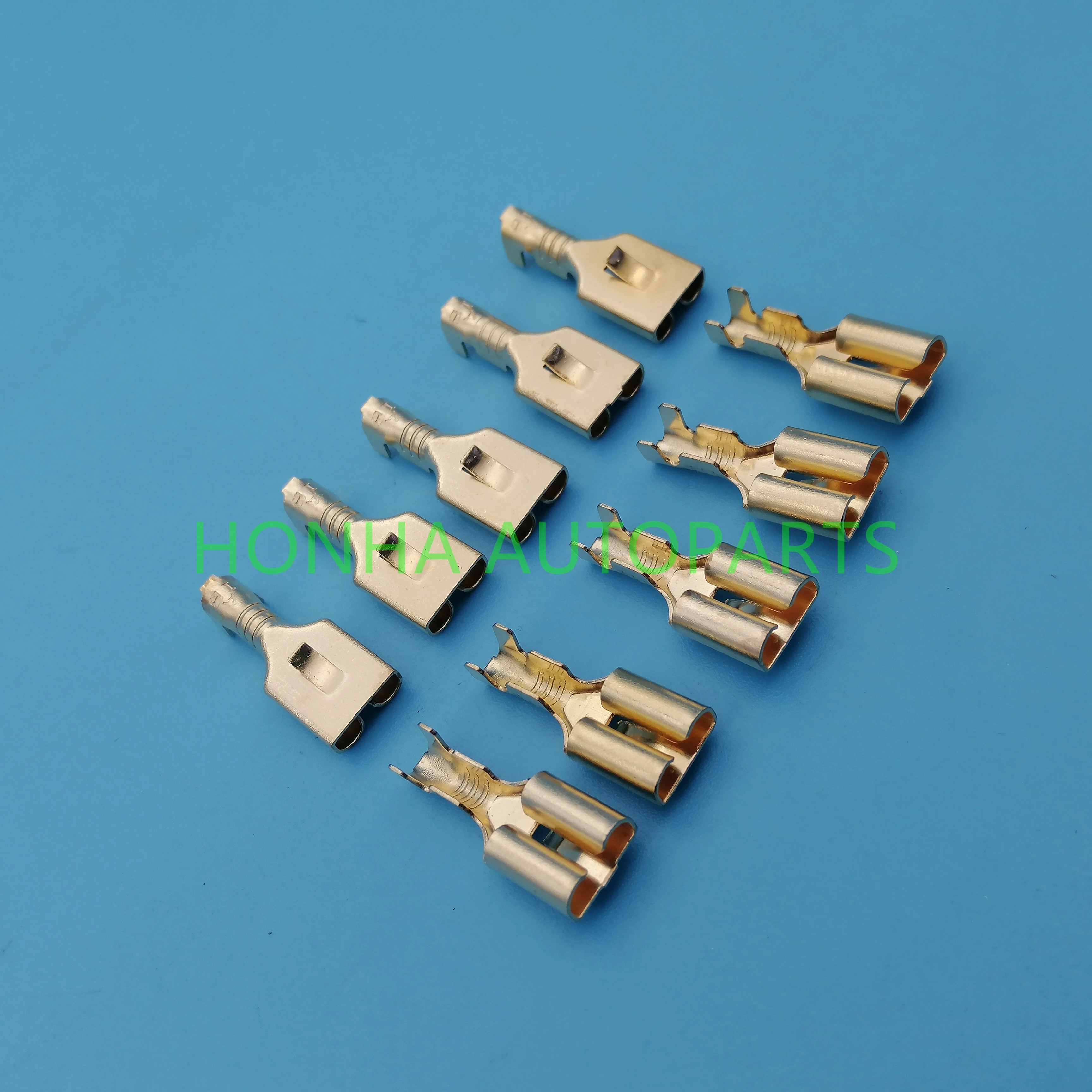 

Free shipping 200pcs 6.3mm 6.3 Crimp Terminal Female Spade Connector