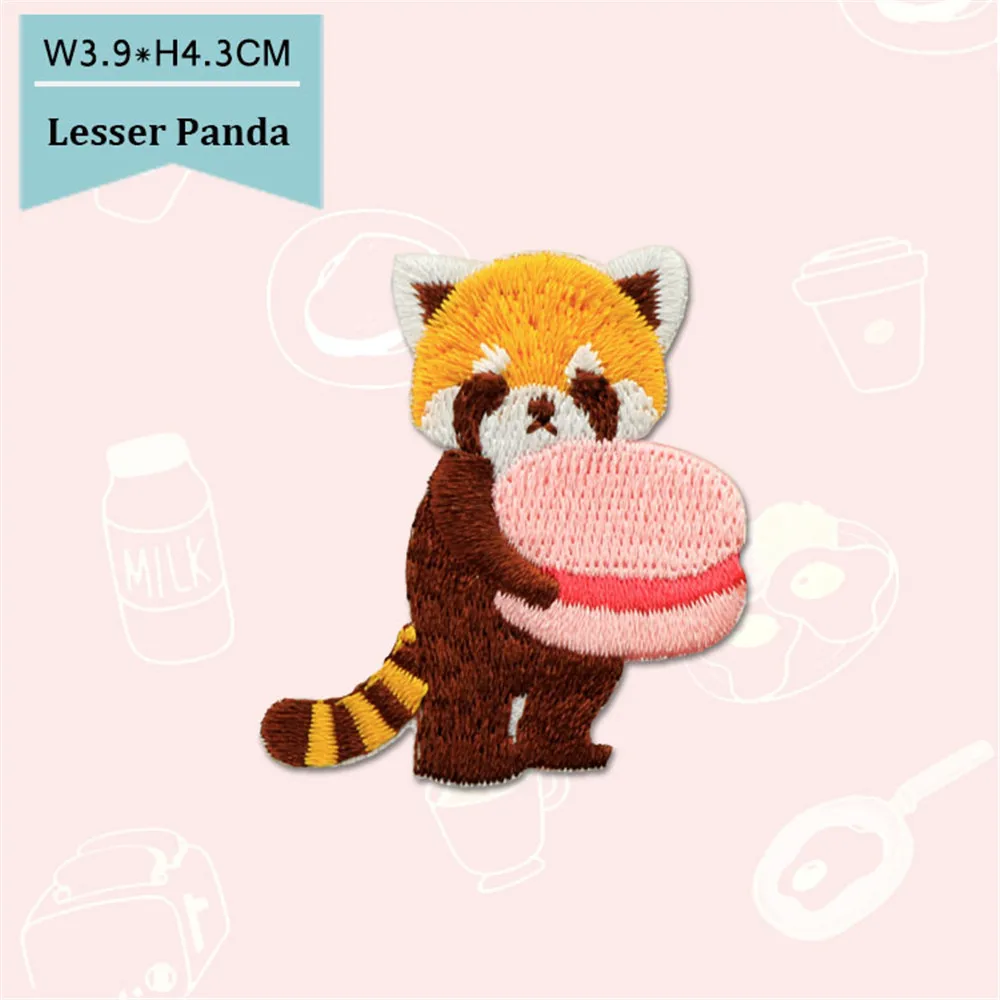 AHYONNIEX Patches On Clothes Sticker Cute Notebook Stripes Embroidered Patches For Clothing Iron On Patch For Baby Clothes