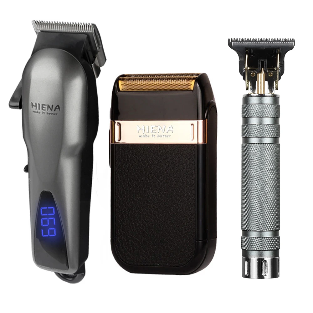 

Hair trimmer 3-piece set for men special trimmer household hairdresser barber scissors USB charging trimmer electric shaver