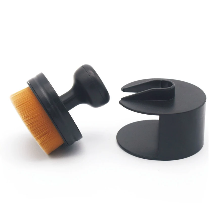 1 قطعة من البلاستيك المحمولة فرشاة للمكياج دفع سحب نمط استحى مؤسسة فرشاة مسحوق التجميل فرشاة للمكياج الوجه السائل أدوات ماكياج التجميل