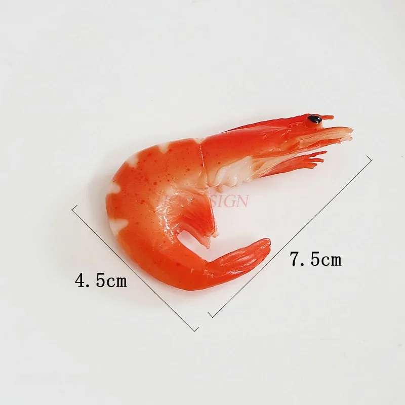 Simulation Food Shrimp Model Sea Shrimp Base Shrimp Seafood Food Props Ornaments Shooting Window Decoration 2021