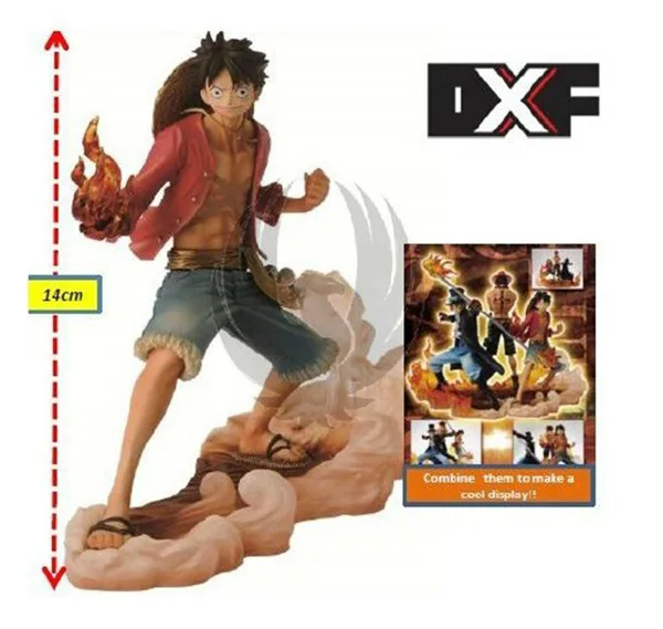 3 Stks/set Een Stuk Dxf Brotherhood Ii Luffy Ace Sabo Pvc Action Figure Toys 14-17Cm