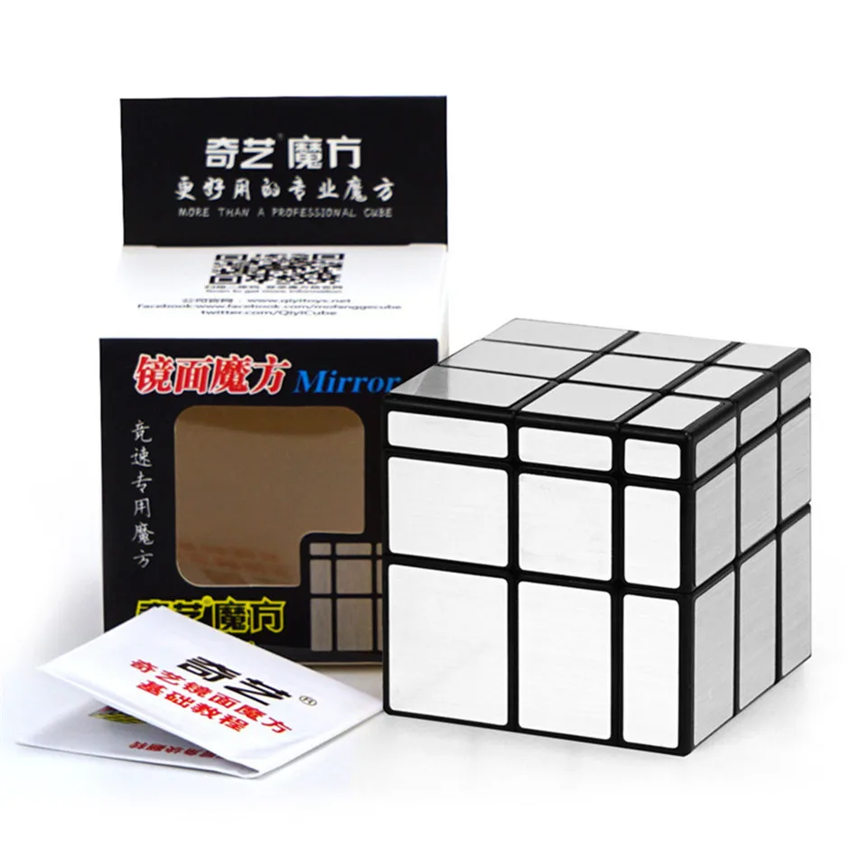 QIYI Spiegelwürfel 3x3x3 Magic Speed Cube Silber Gold Aufkleber Professionelle Puzzle Würfel Spielzeug für Kinder Spiegelblöcke 3x3 Würfel – Detail 6