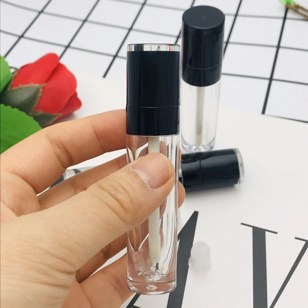 Großhandel 5ml Leere Lipgloss-Tuben mit Baby-Pink-Kappe AS Lipglaze-Behälter Verpackungsflasche Lippenstift Make-up – Detail 18