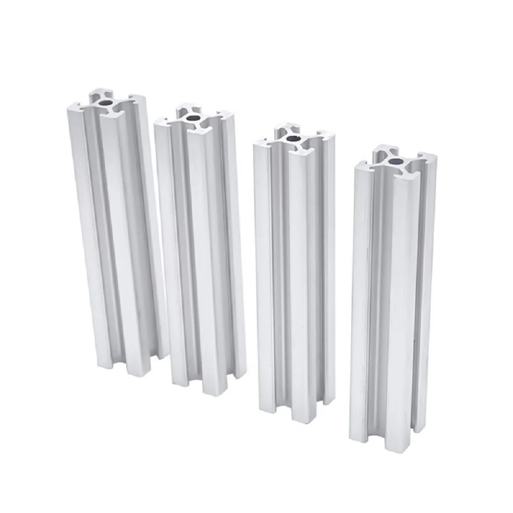 4PC 2020 Aluminum Profile Extrusion European Standard Anodized Linear Rail Aluminum Profile 2020T Slot CNC 3D Printer Parts