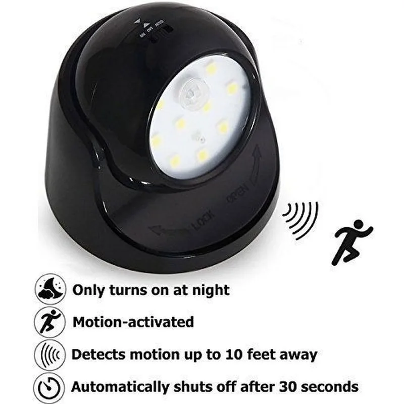 LED Induction Light Control Body Sensor Energy Saving 360 Degree Automatic camping outdoor battery lamp night Intelligent light