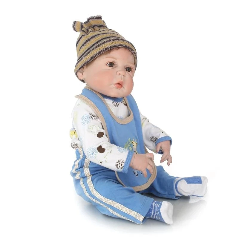 

Bebes doll with reborn baby doll full vinyl silicone boneca doll playmate for kids Birthday gift brinquedo