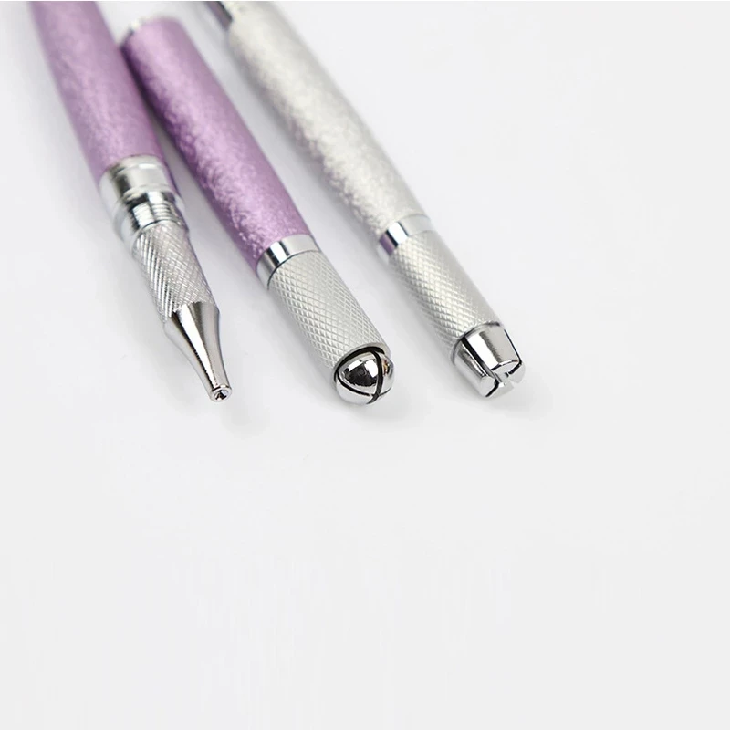 New Dual Head Manual Pen Matte Triple Use Eyebrow Floating Microblading Permanent Makeup Embroidery Pen For All Kind Needles