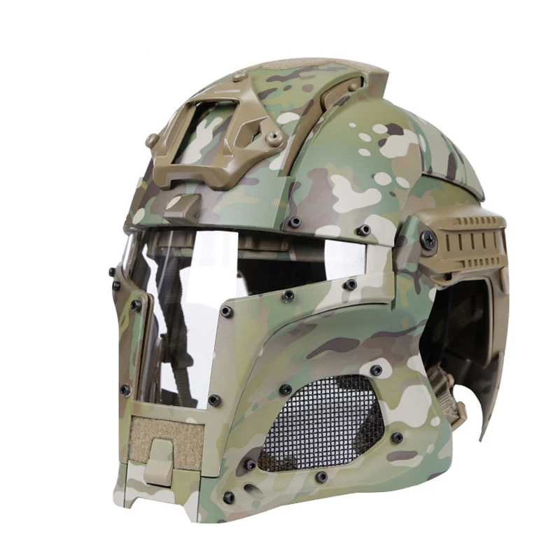 Medieval Iron Warrior Retro Helmet, Full-covered,for Airsoft Paintball, Shooting, Hunting, Motorcycle riding，Tactical Equipment