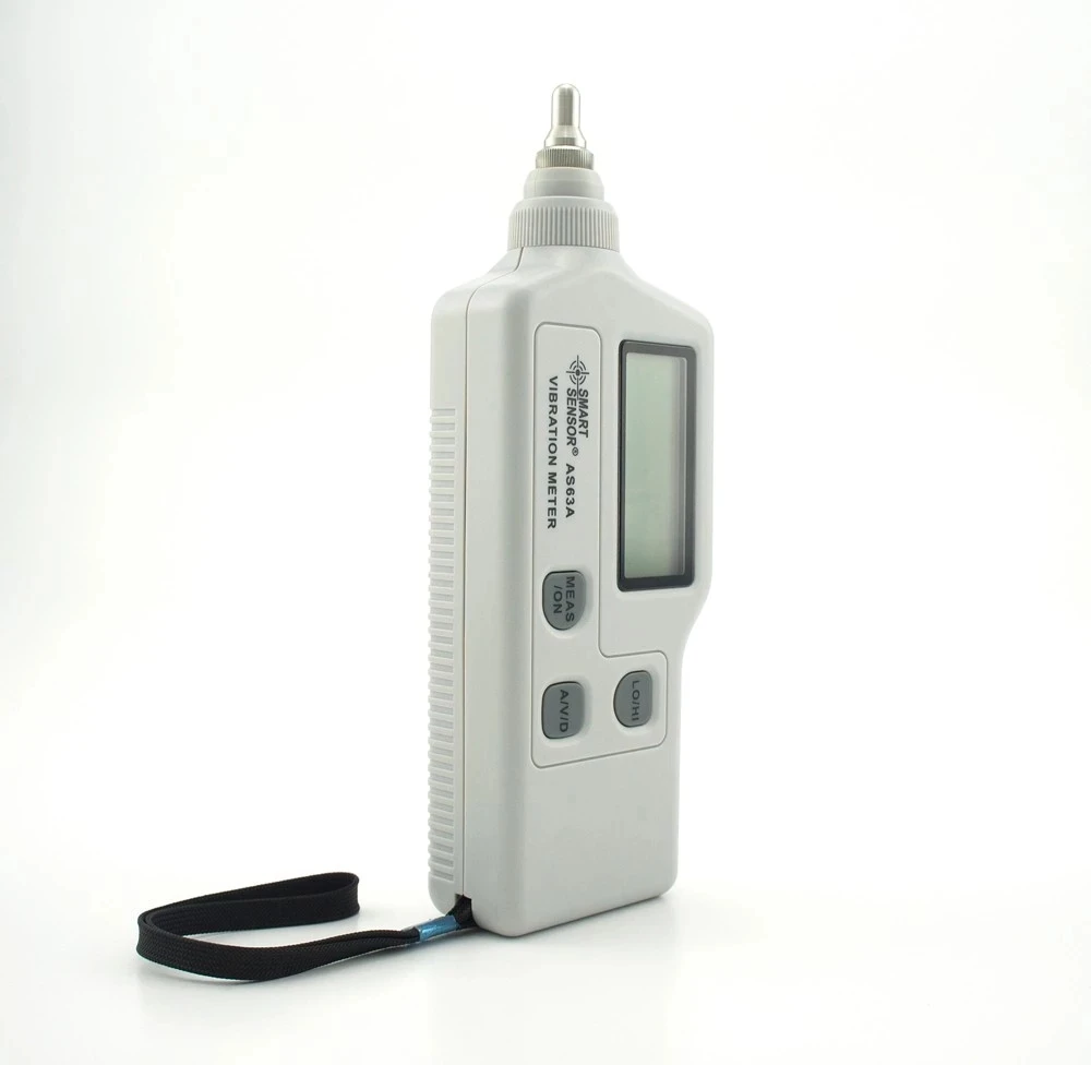 Pengukur getaran portabel Sensor pintar AS63A, akselerasi/pergeseran/kecepatan pengukur getaran penganalisis vibrometer