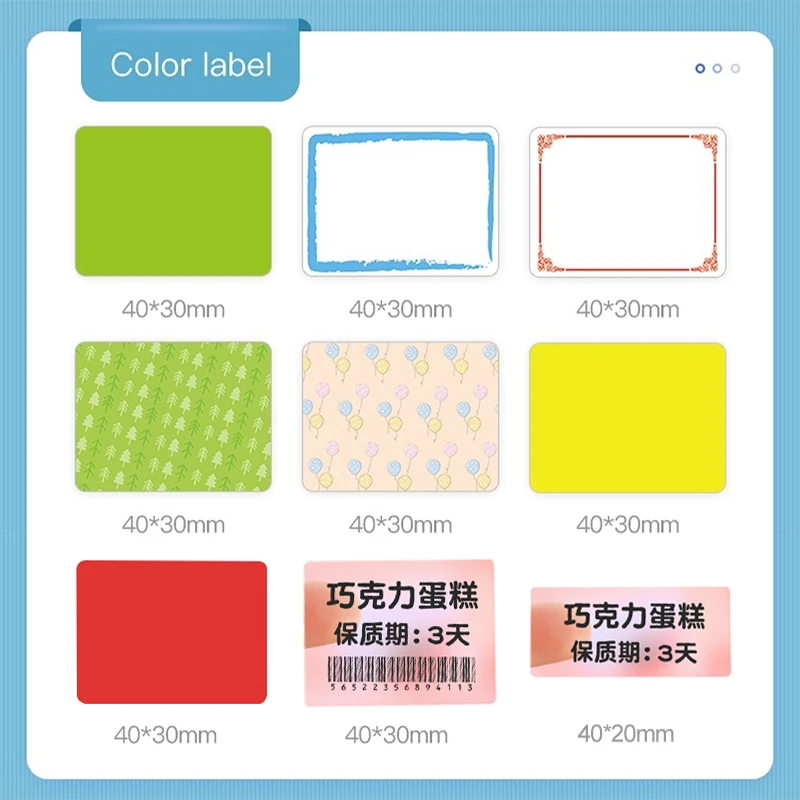 Niimbot B3S / B21 Thermische Label Transparante Kleur Zelfklevende Waterdichte Olie Tear Afdrukken Briefpapier Leuke Stickers Kawaii