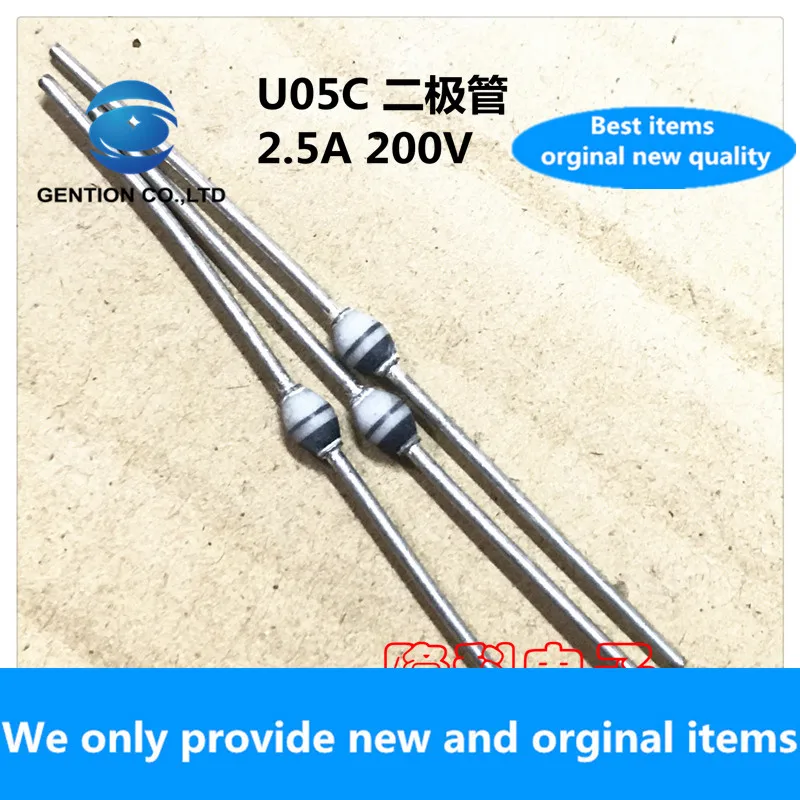 

10PCS 100% New original U05C round bead diode rough surface imported original U05C SOD-64 ceramic 2.5A 200V