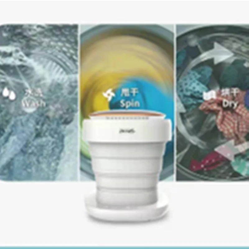 تجفيف المحمولة المتكاملة تكنولوجيا الضوء الأزرق طوي غسالة قابلة للطي غسالة صغيرة لافادوراس