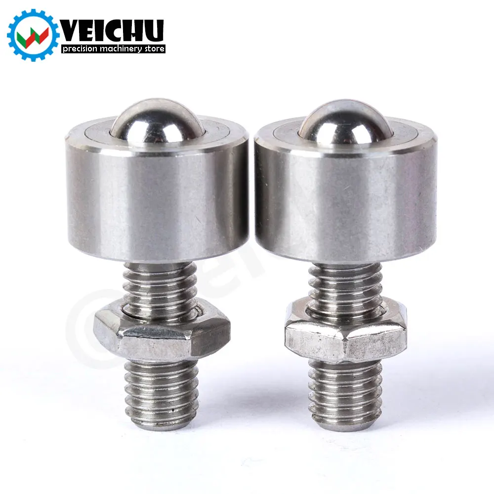 VEICHU Ball Rollers VCN315 Presision Ball Stainless Steel Transfer Unit Wheel Roller Plungers Ball With Lock-Nut