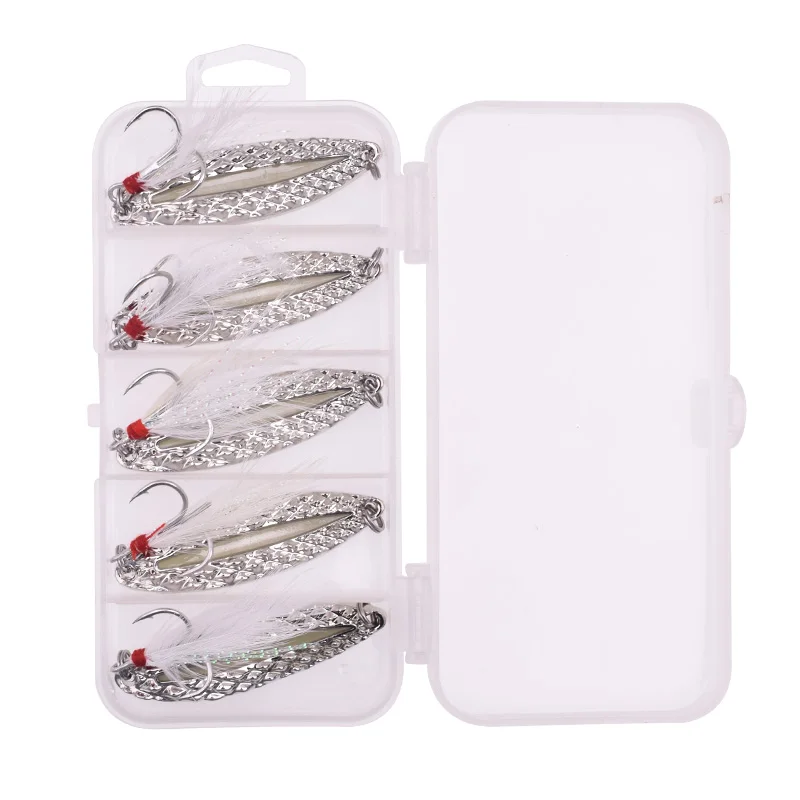 New 5/10 Compartments Fishing Tackle Box Storage Case Fly Fishing Lure Spoon Hook Bait Tackle Case Box Fishing Accessories Tools