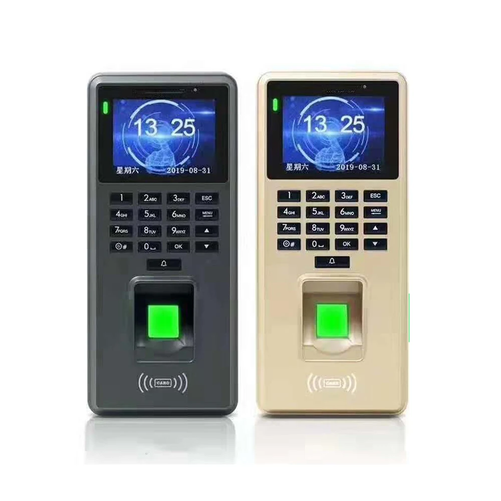 125Khz TCP/IP USB 1600 User Fingerprint Access Control RFID Time Attendance 2.4 inch Screen Biometric Fingerprint Time Clock