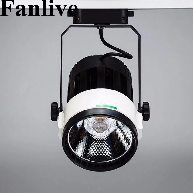  15pcs COB Track Light 15W 20W 30W COB Rail Lights Spotlight Equal 150W 300W Halogen Lamp Warm/Cold White AC85-265V