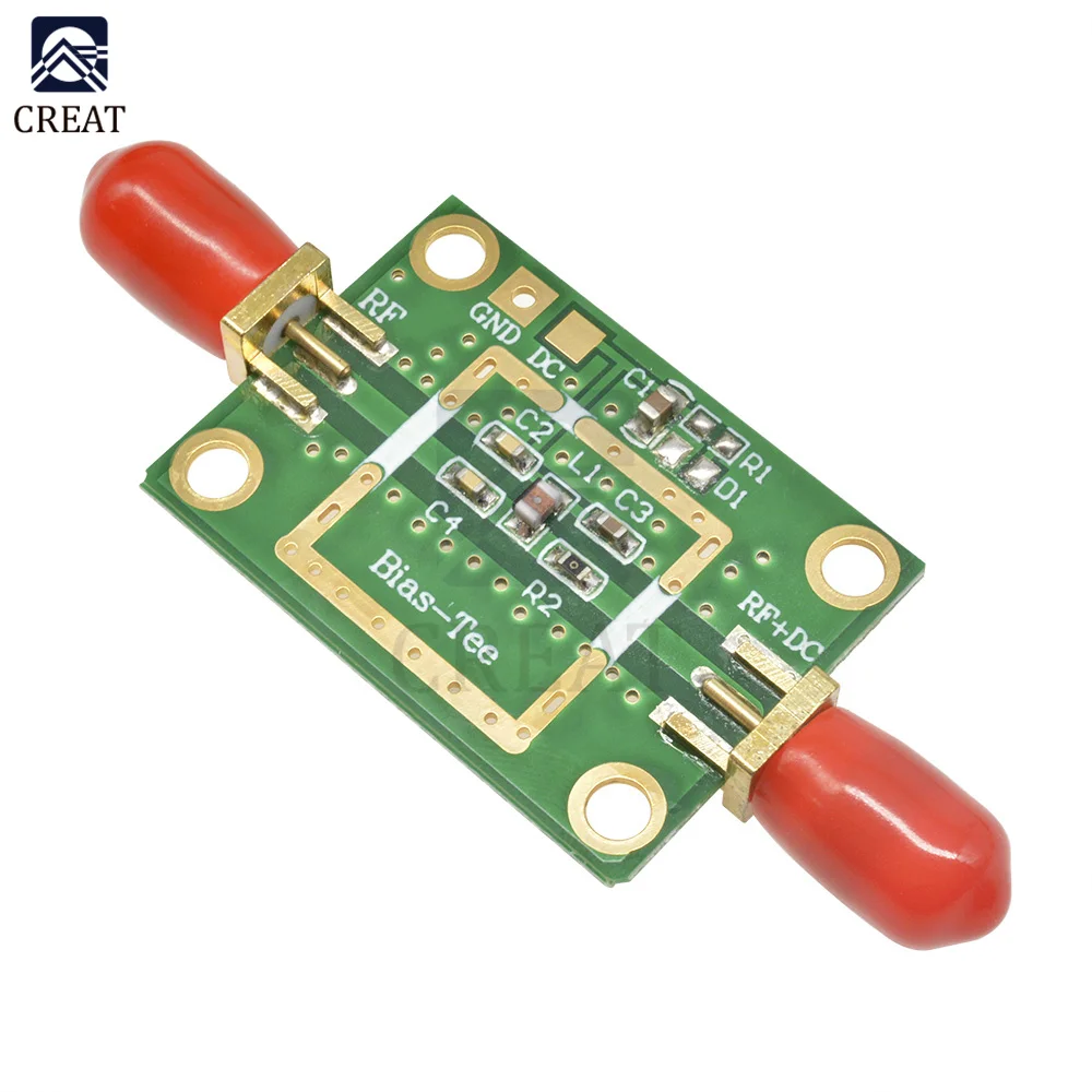 Bias Tee Wide Band Frequency Amplifier Amp Module 10MHz-6GHz RC DF Blocks For HAM Radio RTL SDR LNA Low Noise