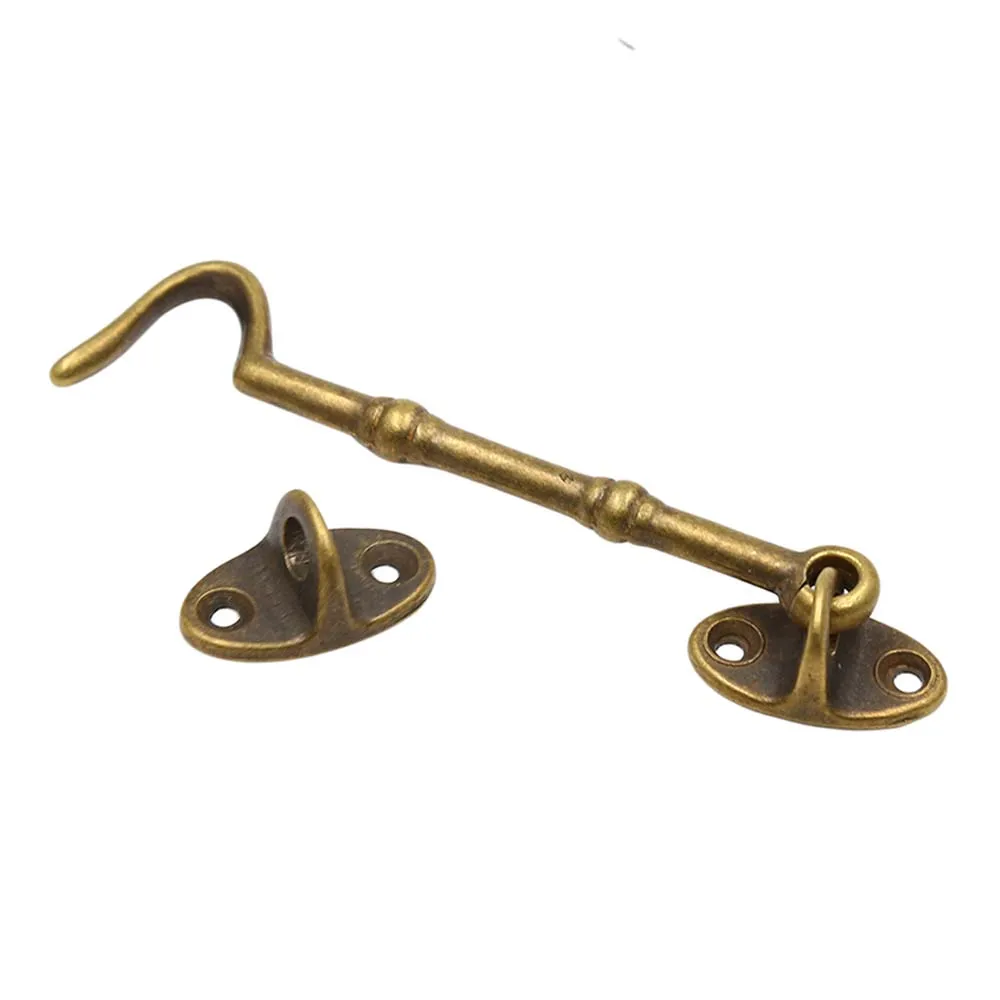 11/15/23cm Antique Bronze Wind Brace Cabin Hook For Window Cabinet Door Window Stay Catch Eye Bolt Hasp