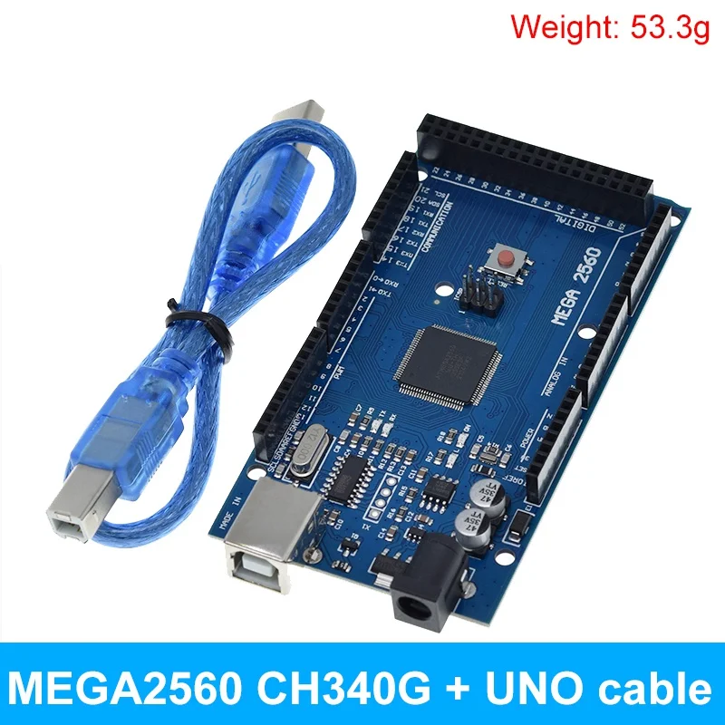 TZT MEGA2560 MEGA 2560 R3 (ATmega2560-16AU CH340G) AVR USB-Board Entwicklungsboard MEGA2560 für Arduino – Detail 21