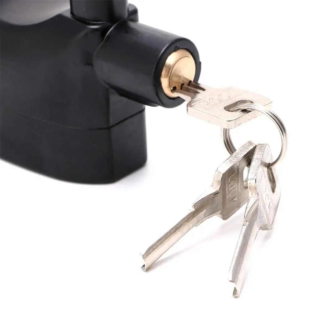 Waterproof Siren Alarm Padlock Alarm Lock for Motorcycle Short Beam Bike Bicycle