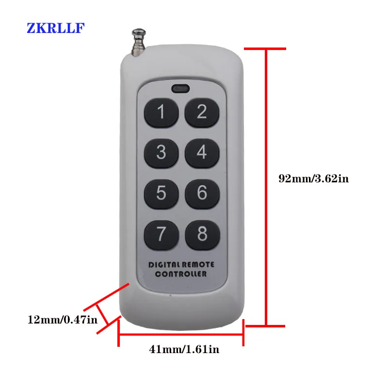 433 Mhz bezprzewodowy pilot przełącznik DC 5V 9V 12V 1CH Mini bezprzewodowy RF pilot zdalnego sterowania przełącznik LED kontroler lampy odbiornik