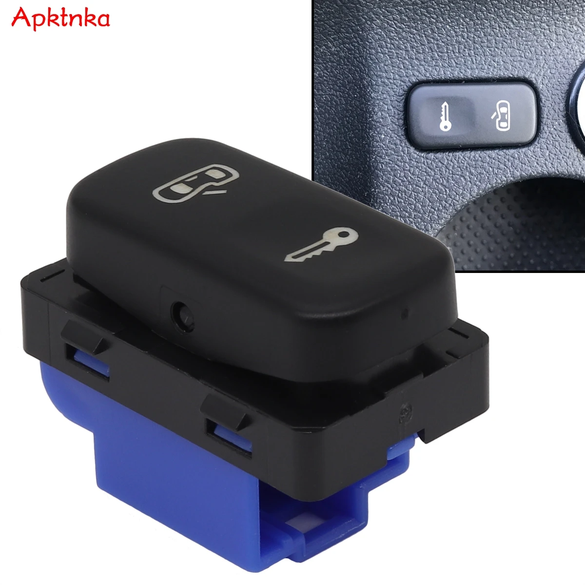 Apktnka Central Door Lock Black Switch Button 1Z0962125A For Skoda Octavia Mk2 2004  - 2013 Car Accessories Replacement Parts