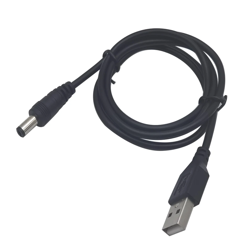 50-100cm Length Black USB Port DC5V 5.5*2.1mm DC Barrel Power Cable Connector For Small Electronics Devices USB extension cable