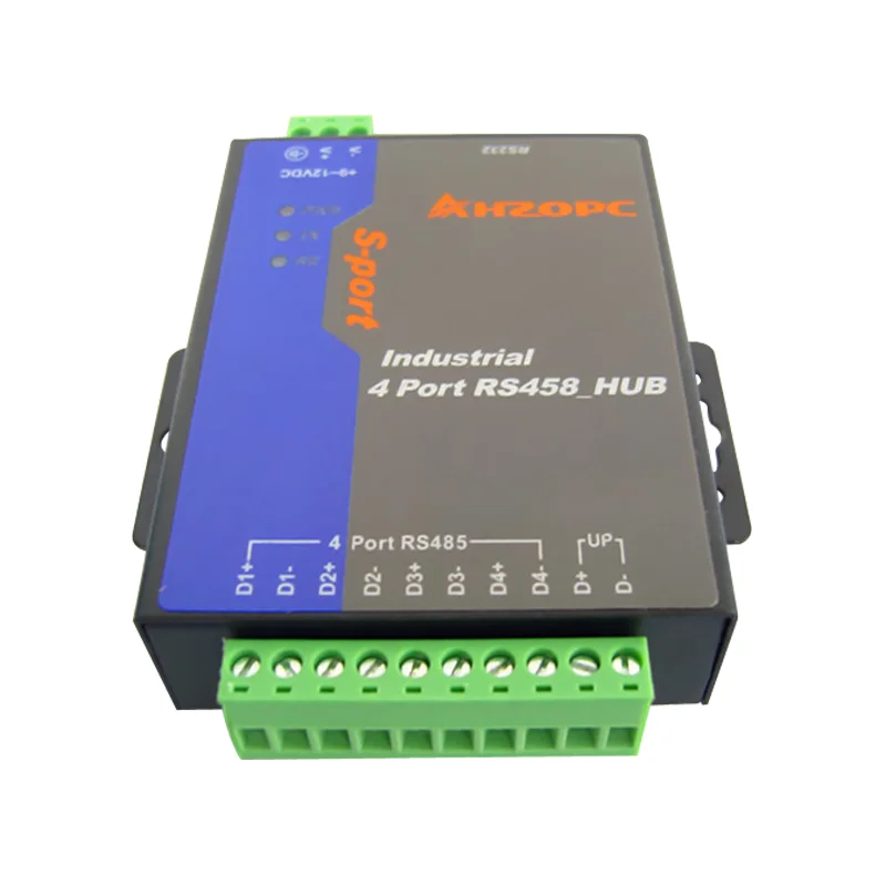 

Industrial grade isolation type two-way 4 port RS485 hub 4 way 8 way 485 distributor repeater 485 to 232