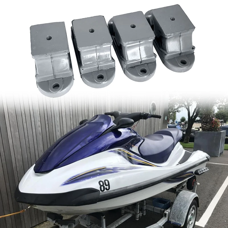 Yamaha 1100 FX HO SHO Cruiser Ho VX 스포츠 크루저 디럭스 67X-44517-10-00 용 4Pcs 모터 마운트 장착