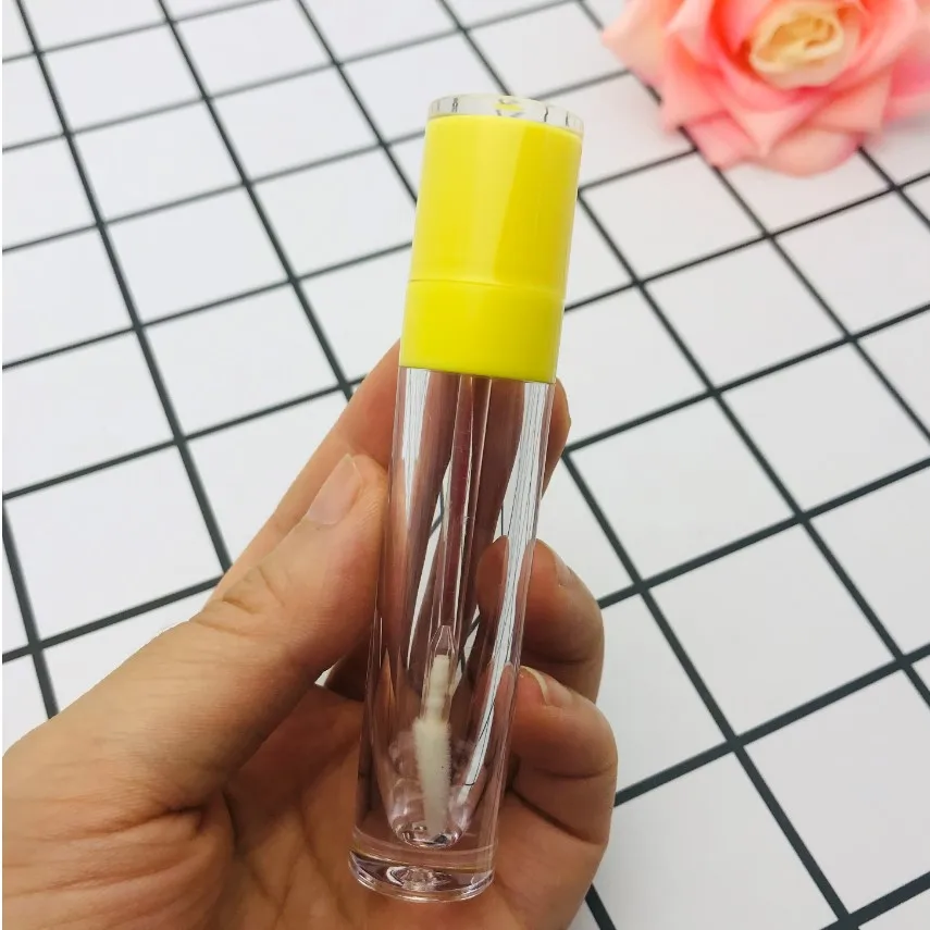 Großhandel 5ml Leere Lipgloss-Tuben mit Baby-Pink-Kappe AS Lipglaze-Behälter Verpackungsflasche Lippenstift Make-up – Detail 39